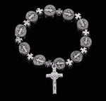 Virgin Mary WWJD Cross Exquisite Rosary BraceletBracelet
