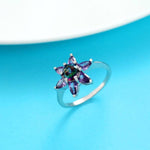Rainbow Mystic Topaz Amethyst Star RingRing