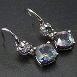 Rainbow Mystic Topaz Drop Earrings - 925 Sterling SilverEarrings
