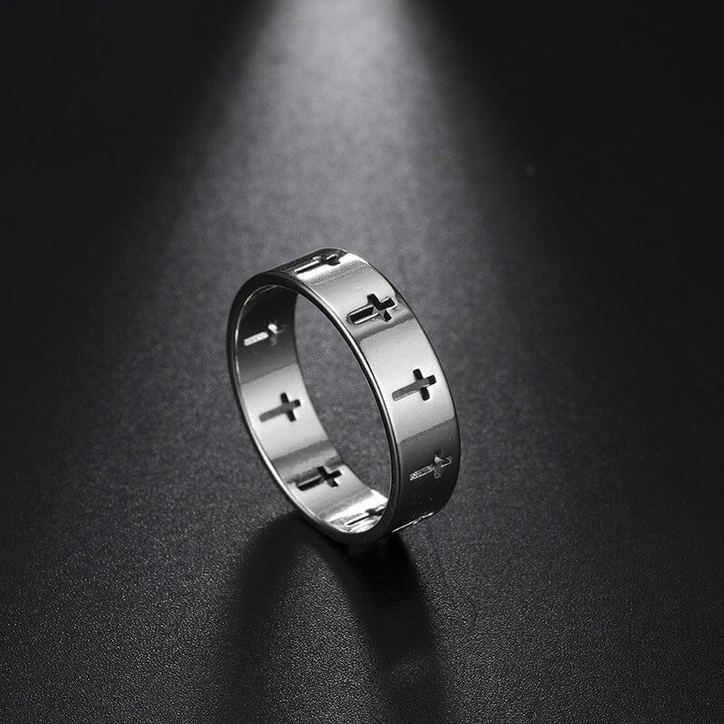Hollow Cross Personality Punk Finger RingRing