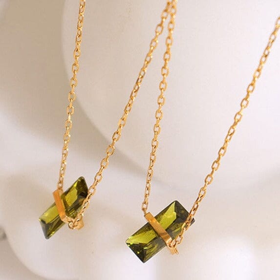 Summer Minimalist Peridot NecklaceNecklace