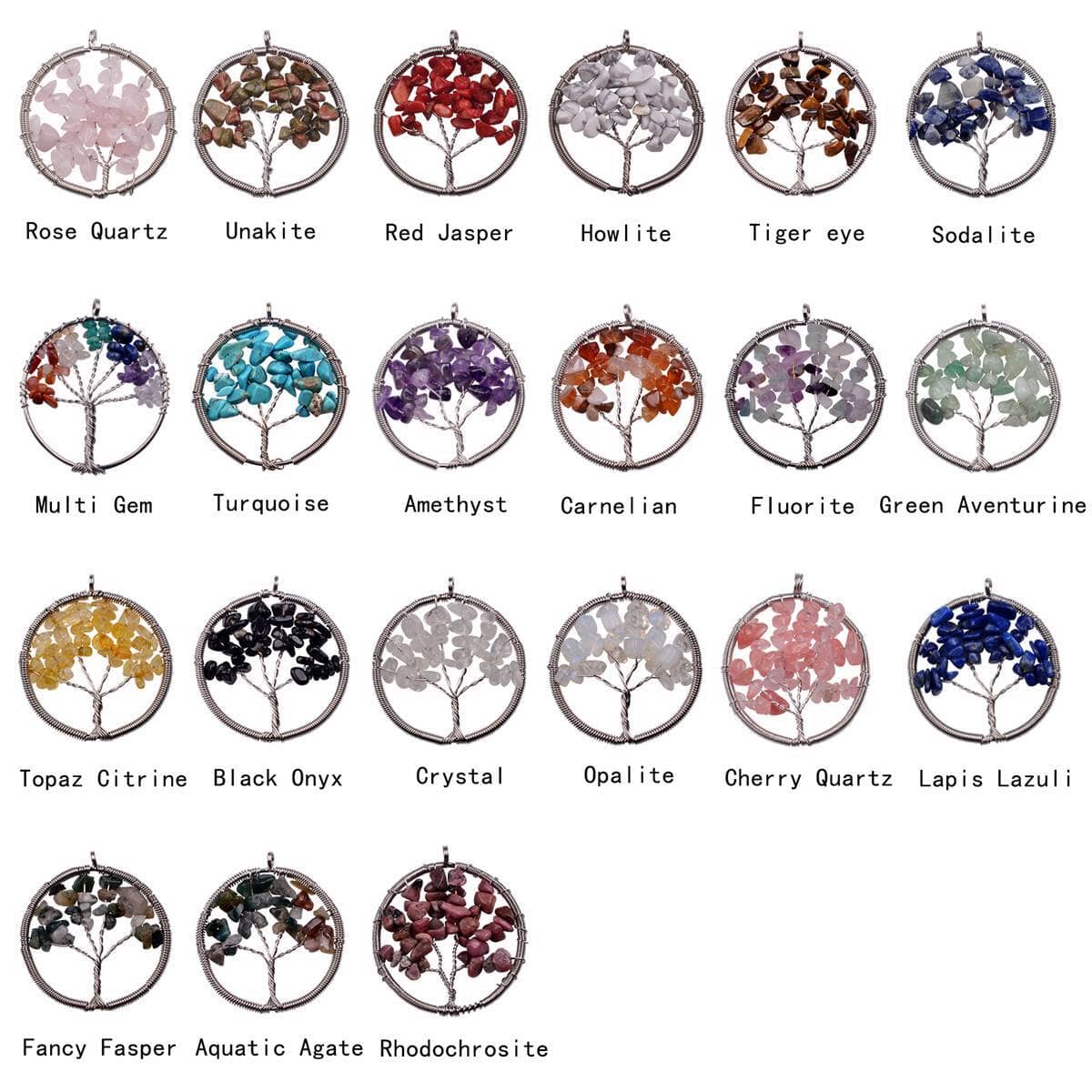 Tree of Life Branch Wiring Pendant NecklaceNecklace