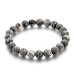 Tiger Eye Love Bracelet - Elastic RopeBraceletGray