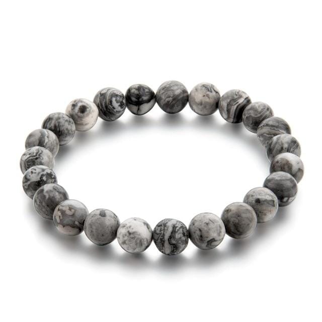 Tiger Eye Love Bracelet - Elastic RopeBraceletGray