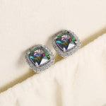 Dazzling Rainbow and White Topaz EarringEarrings