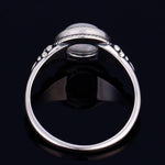 Natural Moonstone Bohemian Round RingRing