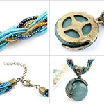 Reiki Ball Crystal Lucky Divination Stone NecklaceNecklace