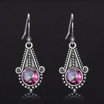 Adorable Rainbow Mystic Topaz Drop Earrings - 925 Sterling SilverEarrings