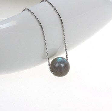 Lovely Feather Moonstone NecklaceNecklace