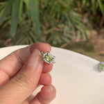 100% Genuine Natural Peridot Turtle Stud Earrings - 925 Sterling SilverEarrings