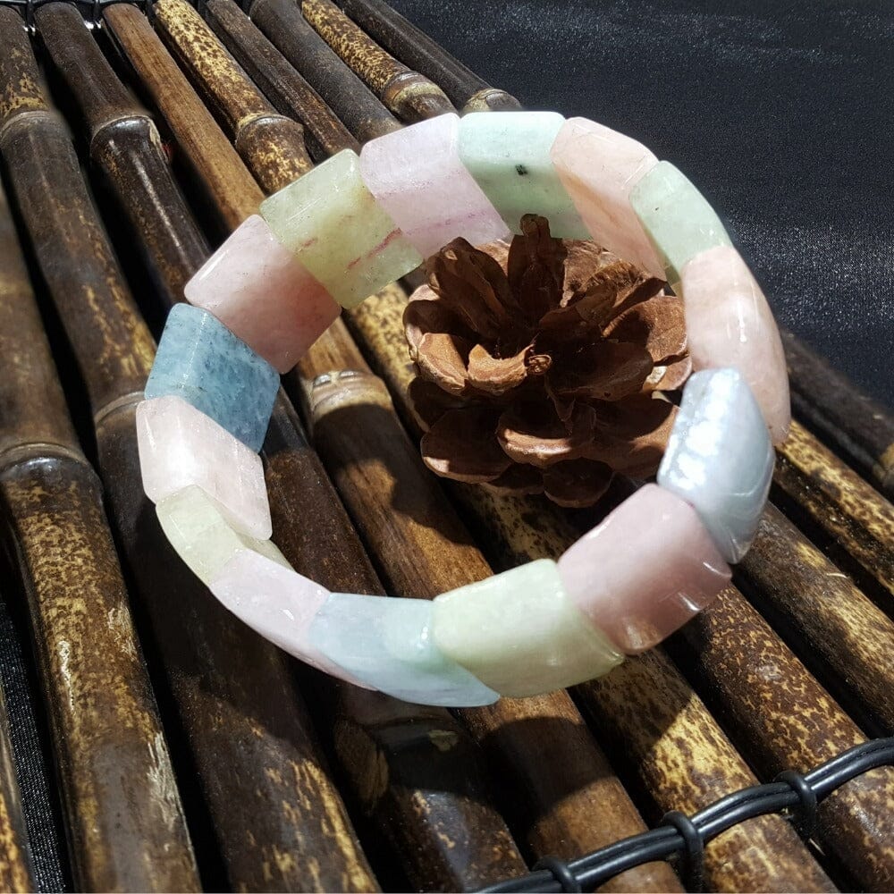 Natural Morganite Beryl Gemstone BraceletBracelet