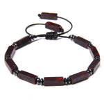 Square Tube Shape Adjustable Bloodstone BraceletBracelet