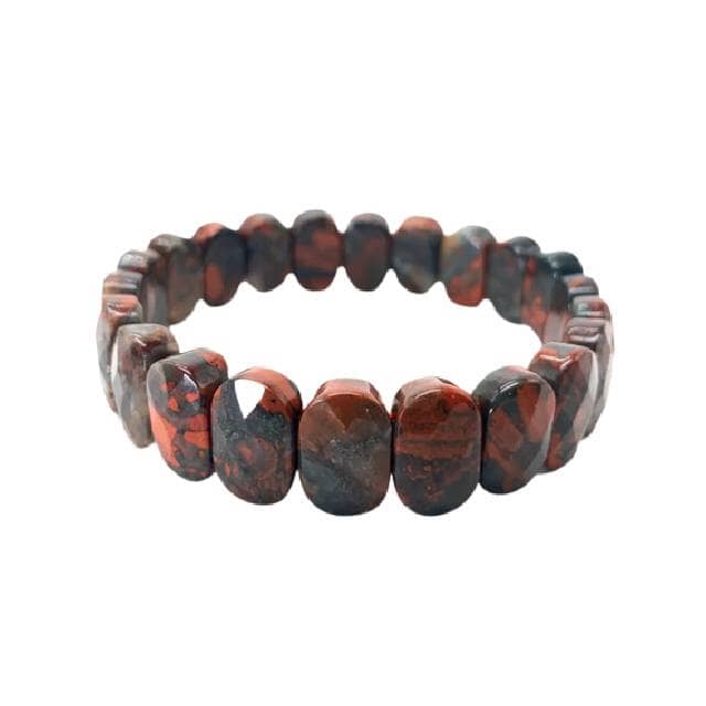 Natural Bloodstone Stretch Chain BraceletBracelet