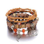 4-Pieces Set of Beaded Bohemian Style Crystal BraceletBraceletStyle 6