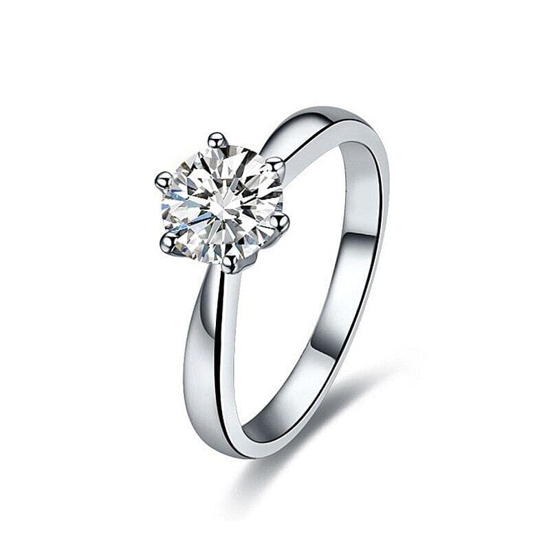 Classy Simulated Diamond Wedding RingRing