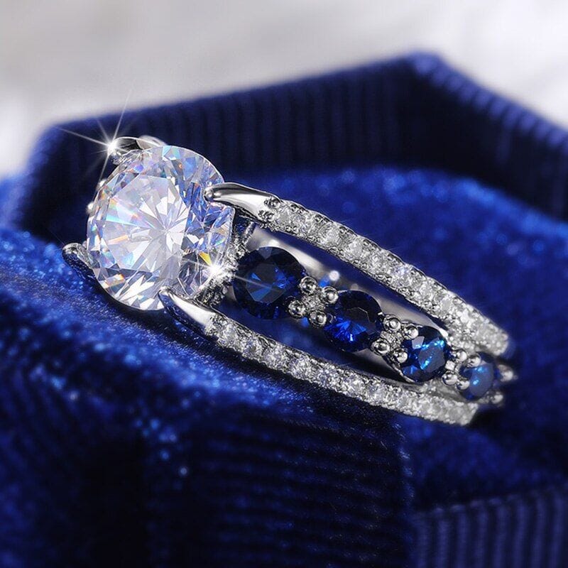 Special Novel Designed CZ Sapphire RingRing
