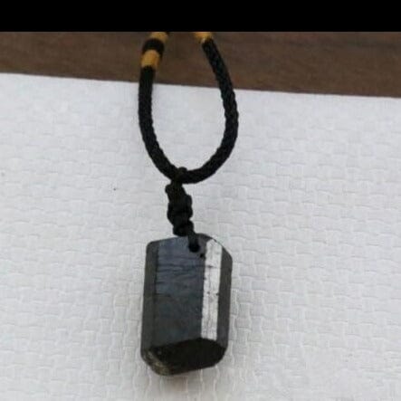 Natural Black Tourmaline Energy Stone PendantPendant