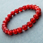 Tiger Eye Love Bracelet - Elastic RopeBraceletDark Red