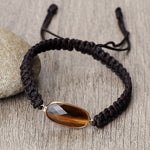 Natural Tiger Eye Stone Yoga Wrap BraceletBraceletStyle-5