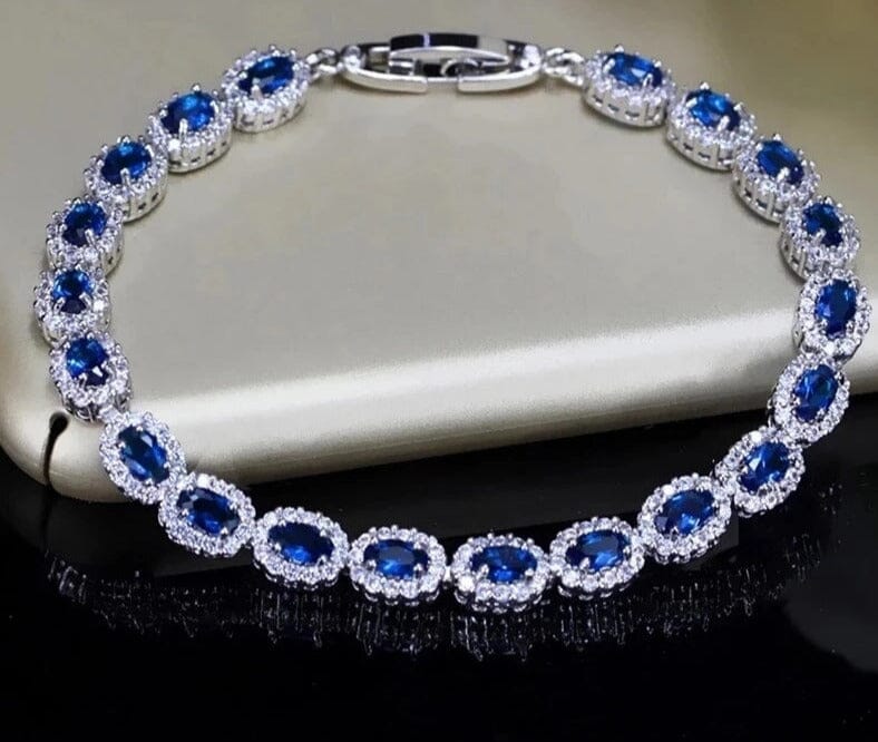 Blue Topaz Splendid Bracelet - 925 Sterling SilverBracelet
