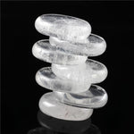 Assorted 7 pieces/lot Palm Stone Jade Crystal Reiki Healing Chakra With Free PouchRaw StoneClear Crystal
