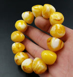 Big Amber Beaded BraceletBracelet15mm-4