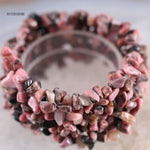 Natural Stone Multilayer BraceletBraceletPink Rhodonite