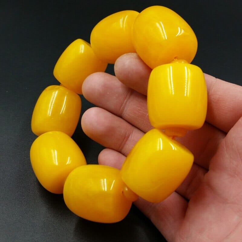 Big Amber Beaded BraceletBracelet24mm