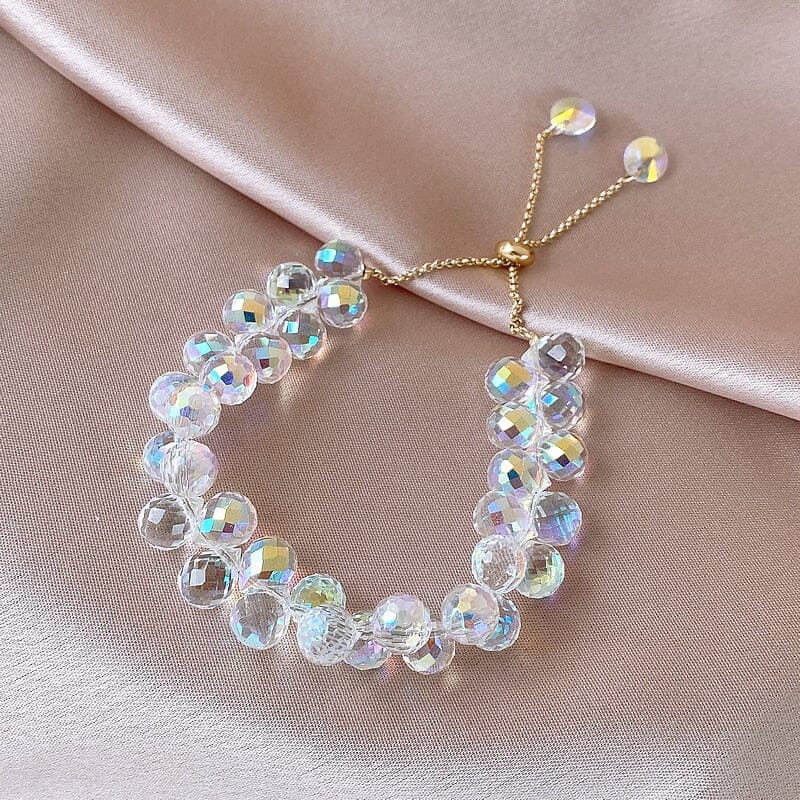 Summer New Braided Crystal Charm Adjustable BraceletBracelet