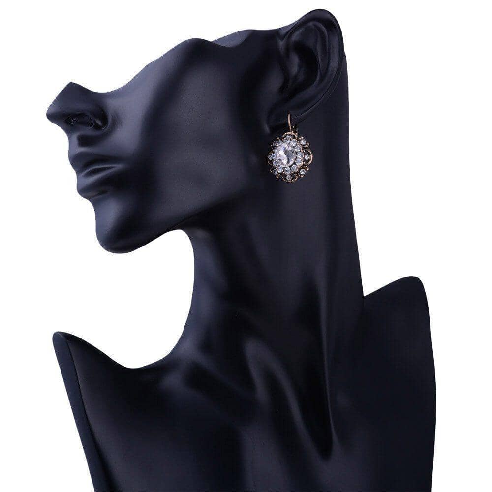 Sapphire Crystal Drop EarringsEarrings
