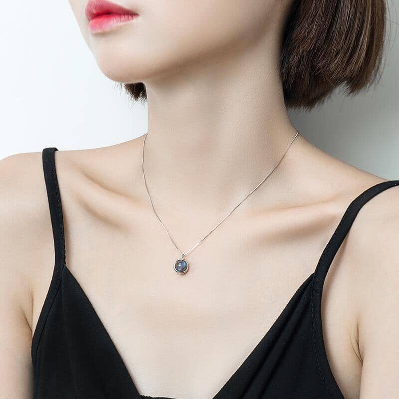Labradorite Necklace - 925 Sterling SilverNecklace