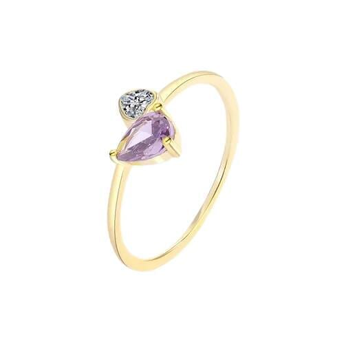 Purple Love Amethyst Heart RingRing