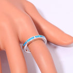 Blue Fire Opal Geometric RingRing