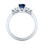 Genuine Natural Sri Lanka Birthstone Sapphire Ring - S925 Sterling SilverRing