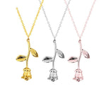 Rose Flower Statement NecklaceNecklace