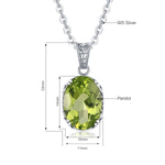Peridot 925 Sterling Silver NecklaceNecklace