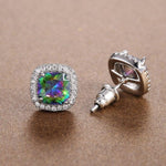 Dazzling Rainbow and White Topaz EarringEarrings