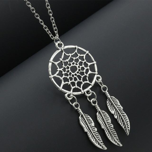 Dream Catcher Pendant NecklaceNecklaceB