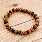 Tiger Eye Love Bracelet - Elastic RopeBraceletBrown