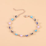 Pretty Double Layered Adjustable BraceletBraceletEvil Eye Silver