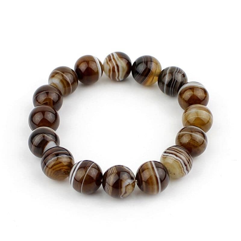 Natural Sardonyx Beads BraceletBraceletDiameter 14mm