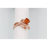 1.3ct Citrine Rose Gold Color Elegant RingRing