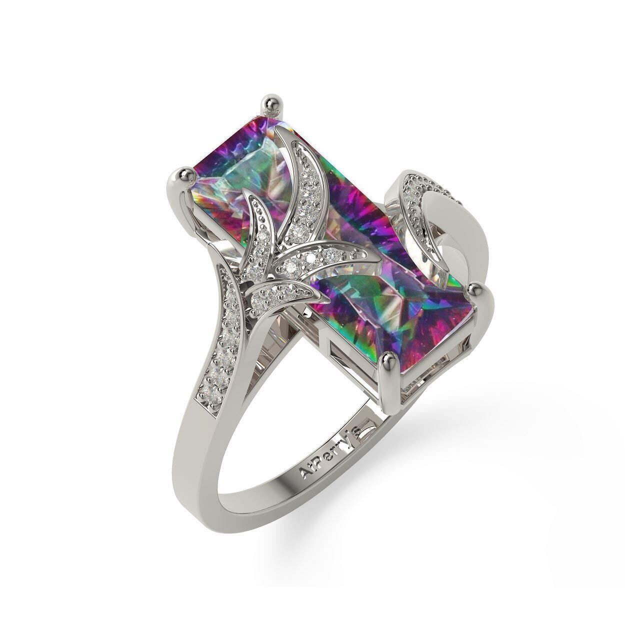 Luxurious Rainbow Mystic Topaz RingRing