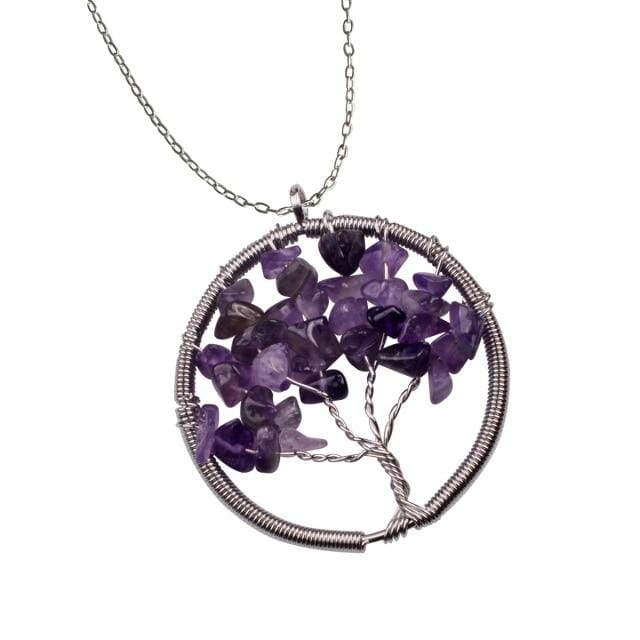 Tree of Life Branch Wiring Pendant NecklaceNecklace
