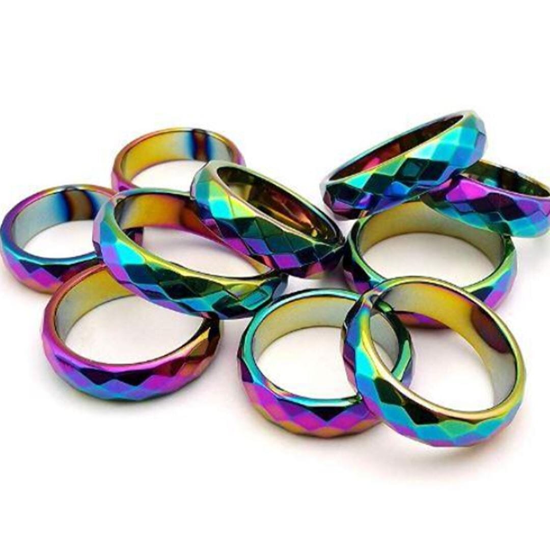 Unisex Morchic Hematite Stone RingsRing