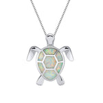 Ocean Turtle Opal NecklaceNecklace