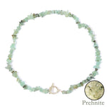 Boho Fashion Aventurine and other Stone Chips ChokerNecklace5 Prehnite