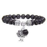 Natural Tiger Eye Stone Tree of Life BraceletsBraceletlava stone beads17cm