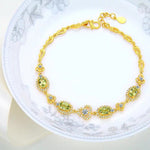 Shiny Peridot Stone Trend BraceletBracelet