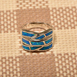 Eternity Blue Fire Opal RingRing